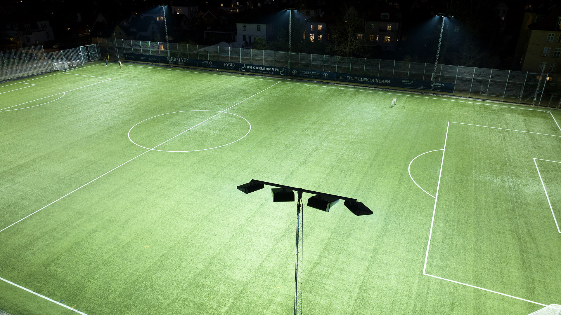 Musco's TLC for LED fixture shines on soccer pitch at the Hellerup Sports Club