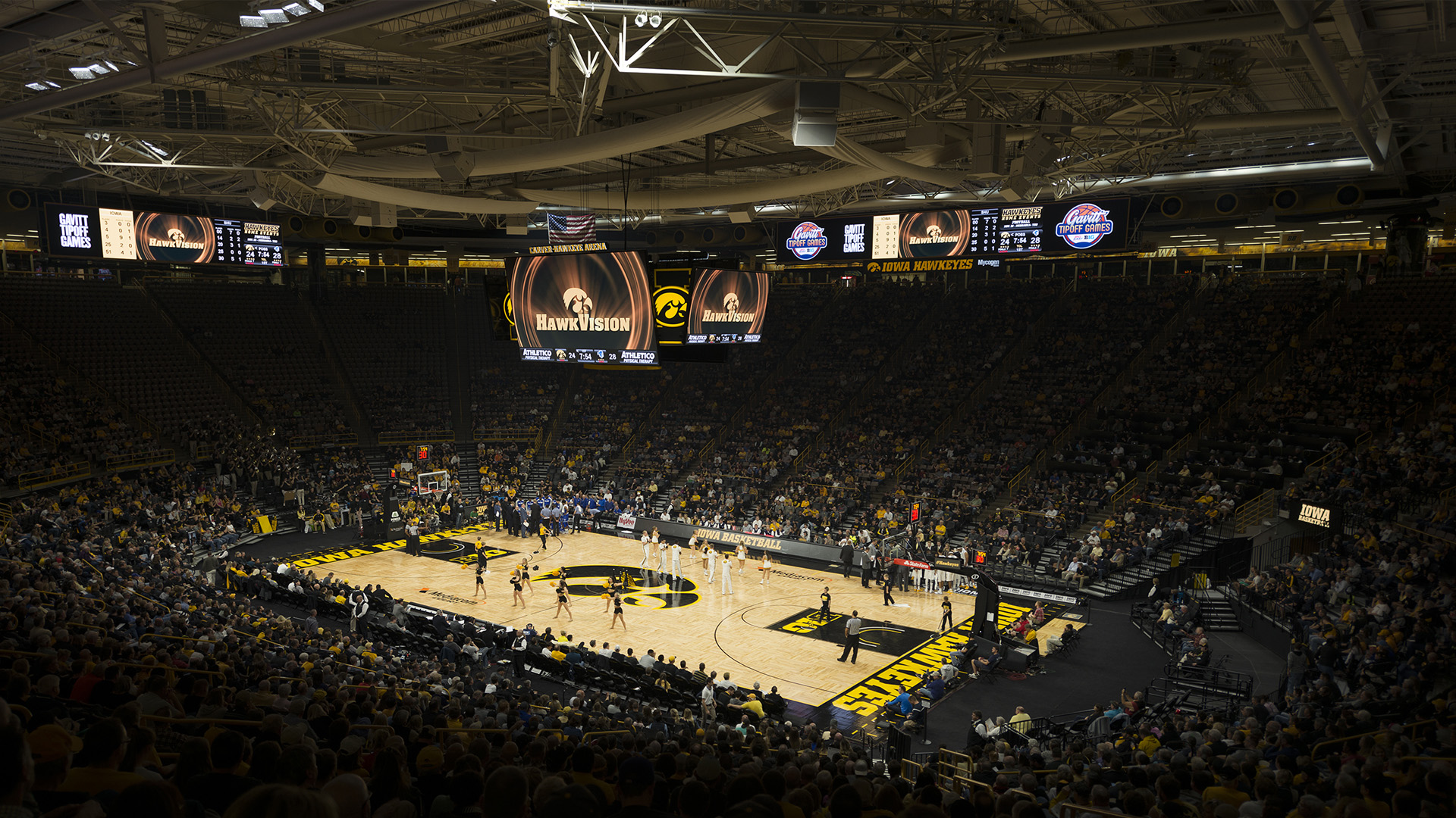 indoor basketball arena