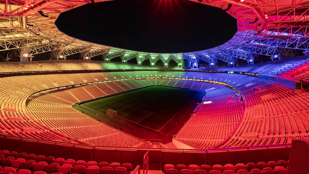 football field in saudi arabia