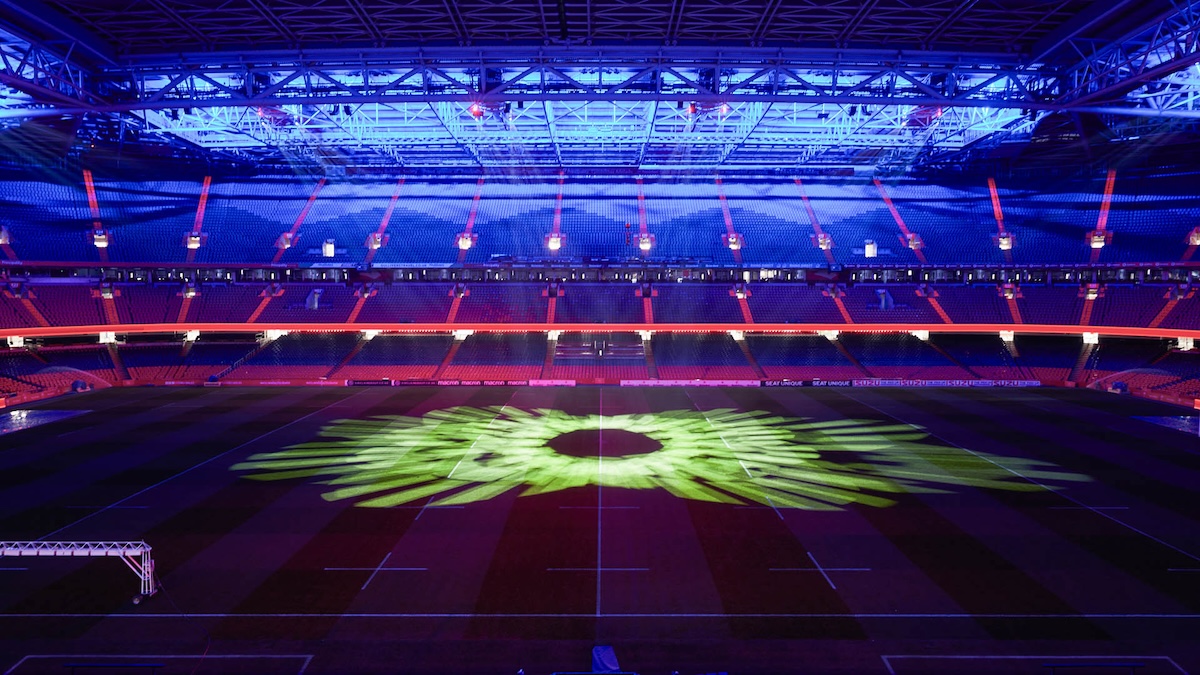 professional football field in UK