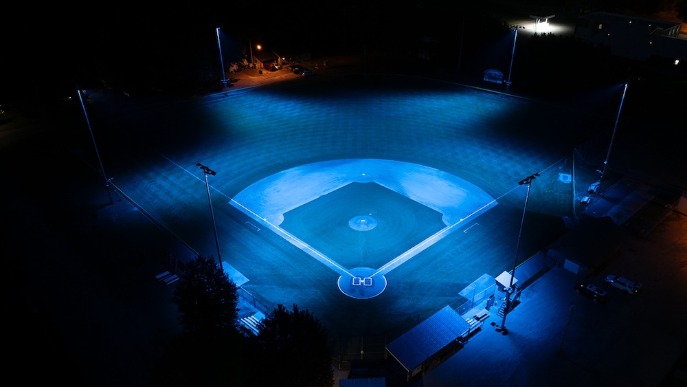 aerial view of lakeman field