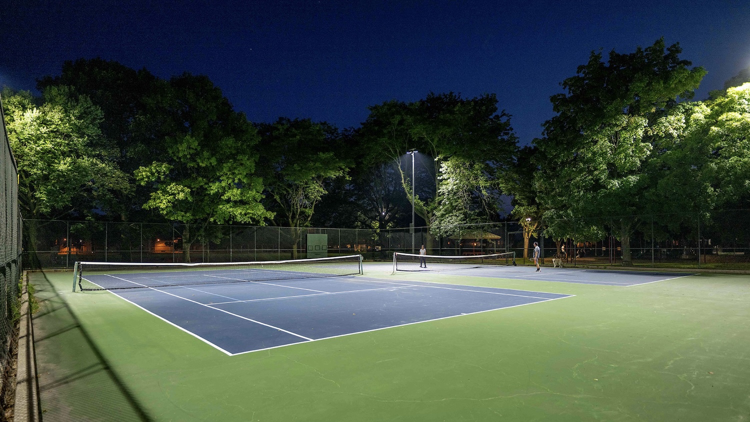 outdoor tennis court