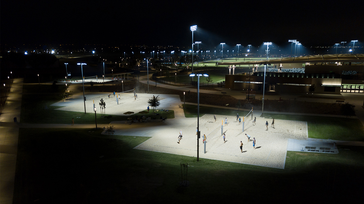 outdoor volleyball court